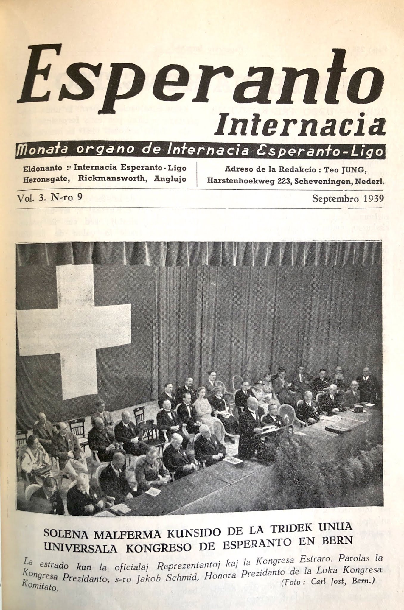<em>Esperanto Internacia</em>, 3, n-ro 9 (septiembre 1939)